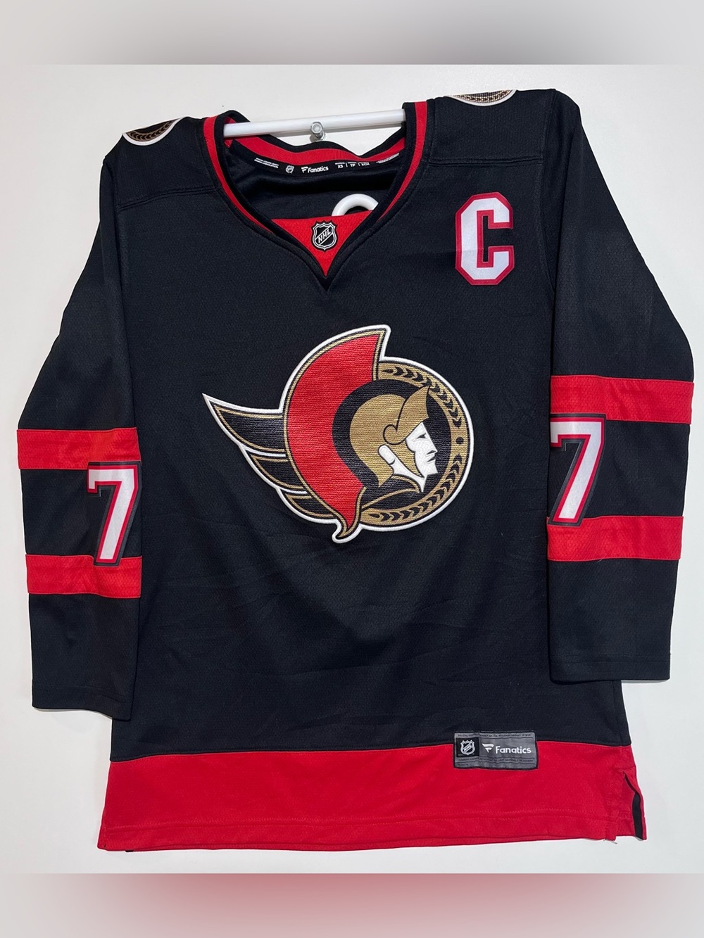 Ottawa Senators Brady Tkachuk's #7 fanatics Jersey - women’s Xs